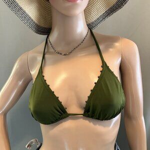 J.Crew Olive Green Studded Bikini Set – Size L